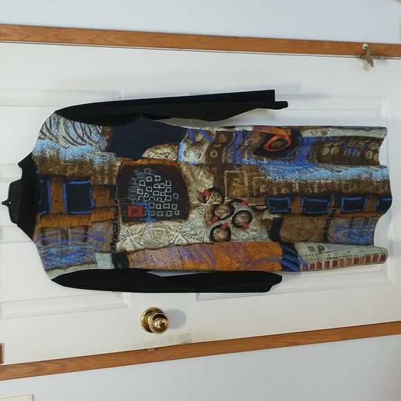 Dolcezza art long zip up sweater - Picture 4 of 4